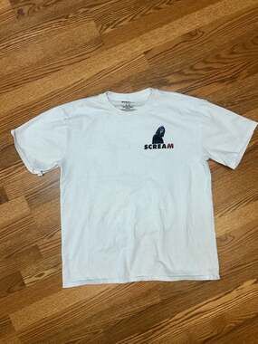 Scream ghost face print